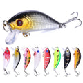 Factory Wholesale Floating Crank Bait Small Lifelike Fishing Minnow Lure Fat WithTongue Board for Saltwater Freshwater