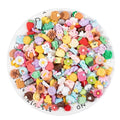 Wholesale Mixture Cartoon Resin Charms Animals Bear Rabbit Resin Flat Back Fruits Resin Cabochon for DIY Making Accessories