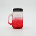 Newest 290ml 350ml Glass Drinking Cup with Gold Rim Customizable Milk/Coffee Cup with Metal Cap for Gifts