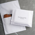 PandaSew Custom Logo Durable White Cotton Dust Bag for Handbag&Shoe Purse Underwear Gift Packaging Jewelry Bag