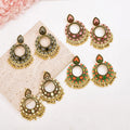 Women's Boho Flower Long Chain Vintage Personality Tassel Earrings Elegant Metal Earrings