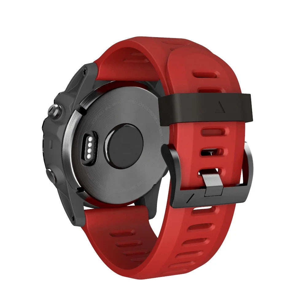 Garmin Fenix 3 HR Replacement Sport Watchband Strap Soft Silicone Metal Wristwatch Bracelet Quality Band for Wearing Comfort