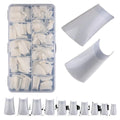 Hot Sale Newest Fashion Style Duck Flare Finger False Nail Tips Extension Made of ABS Material Available in Different Sizes