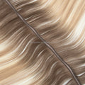 Invisible Beaded and Looped Wefts #4 Brown PU Skin Tape Micro Link Beaded Weft Hair Extensions
