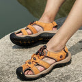 Large Sandals Mens Hollow Breathable Sandals Lightweight and Non Slip Comfortable and Wear-resistant Outdoor Beach Shoes