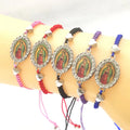 KDC876 Wholesale Latest Handmade Fancy Religious Virgin Mary Charm Bracelets Rope Bracelet