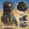 Sub-Zero Freezing Rides Waterproof Full Finger Motorcycle Heated Gloves for Cycling & Outdoor Use