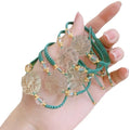 Natural Citrine Amethyst Clear Quartz Rose Quartz Bracelet Attract Romantic Love Feng Shui Nine Tailed Fox Wealth Bracelet