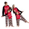 2025 New Christmas Matching Long Sleeve Set Cute Cartoon Elk Printed Pajamas Sets for Family