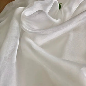 Greige 6mm Good Material Bleached White 100% Natural Pure Silk Chiffon Fabric PFD for Long Autumn Scarf
