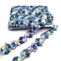 Custom Made Rhinestone Trimming Iron on Trim Gemstones Applique Trimmings for Accessories Supply