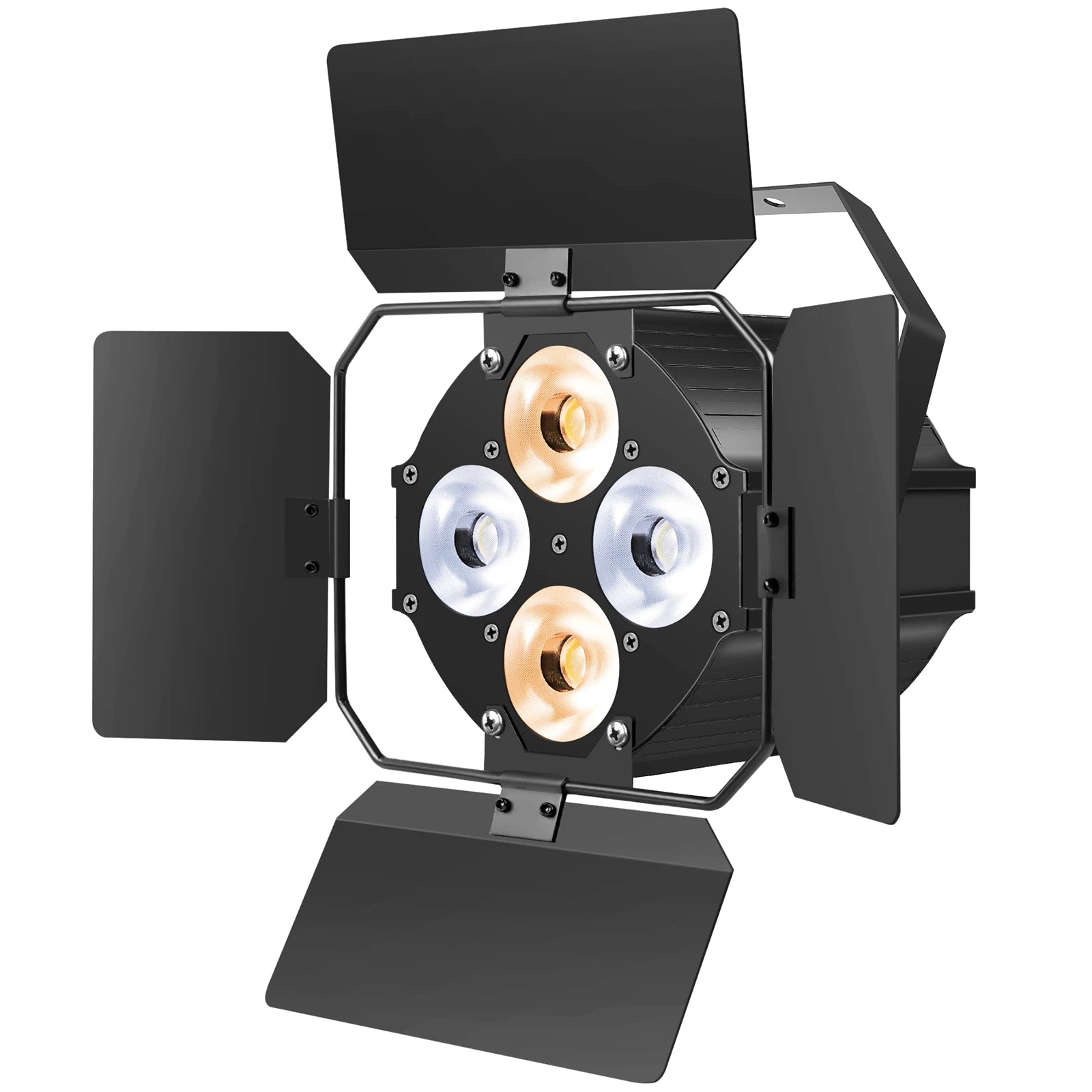 LED Par Light DMX512 Stage Light with Barndoors for Theater Studio Photostudio Home Decoration Par Light