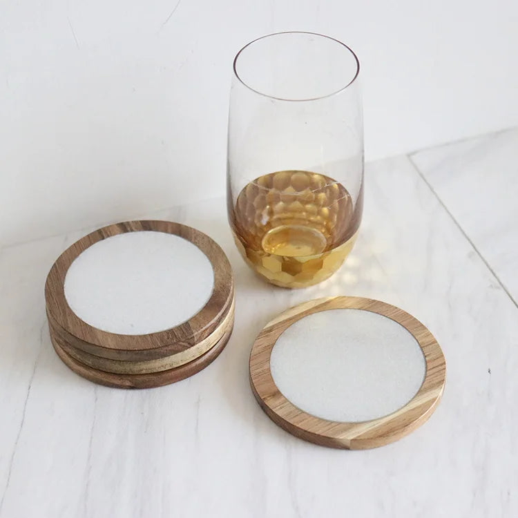 Graceful Design Shape Cheap Wholesale Marble Beer Creative Moroccan coaster Custom
