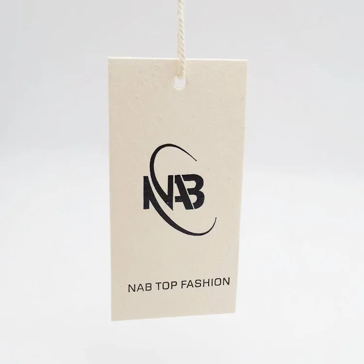 800 Gsm Luxury Two Piece Tags Cardboard Gold Foil Label Embossed Hang Tag