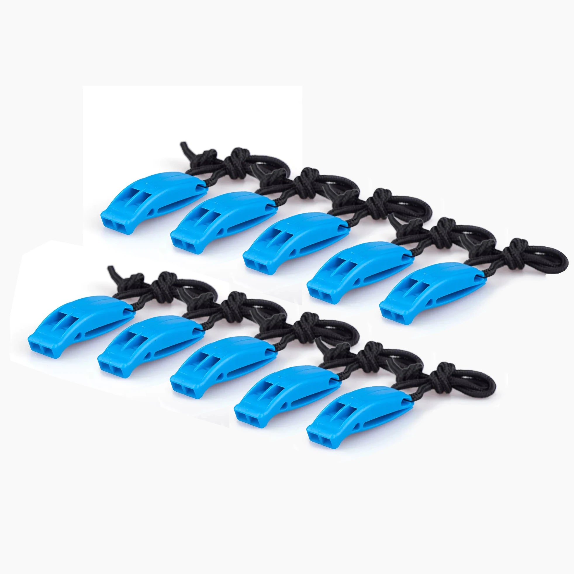 10 Pack Loud Orange Plastic Rescue Whistle for Outdoor Survival Floating Emergency Whistle for Personal Safety