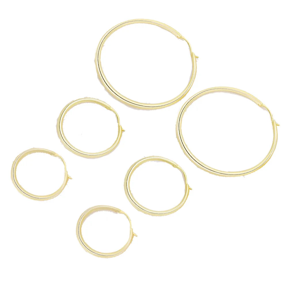 Wholesale Women Minimalist Silver Sterling 925 Blank Huggie Solid Hoop Earrings Accessories Women Jewelry Earring Supplier