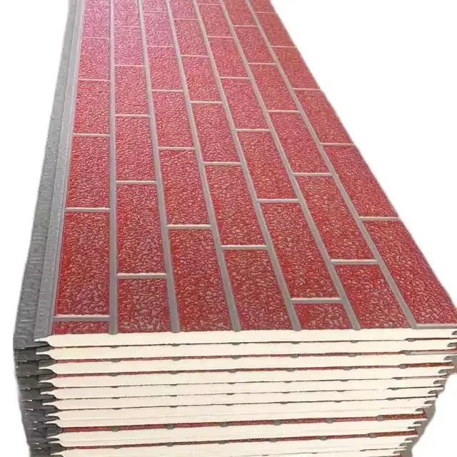 PU Polyurethane Metal Cladding Lightweight EPS Core Sandwich Wall Panels for Cold Room Workshop Building