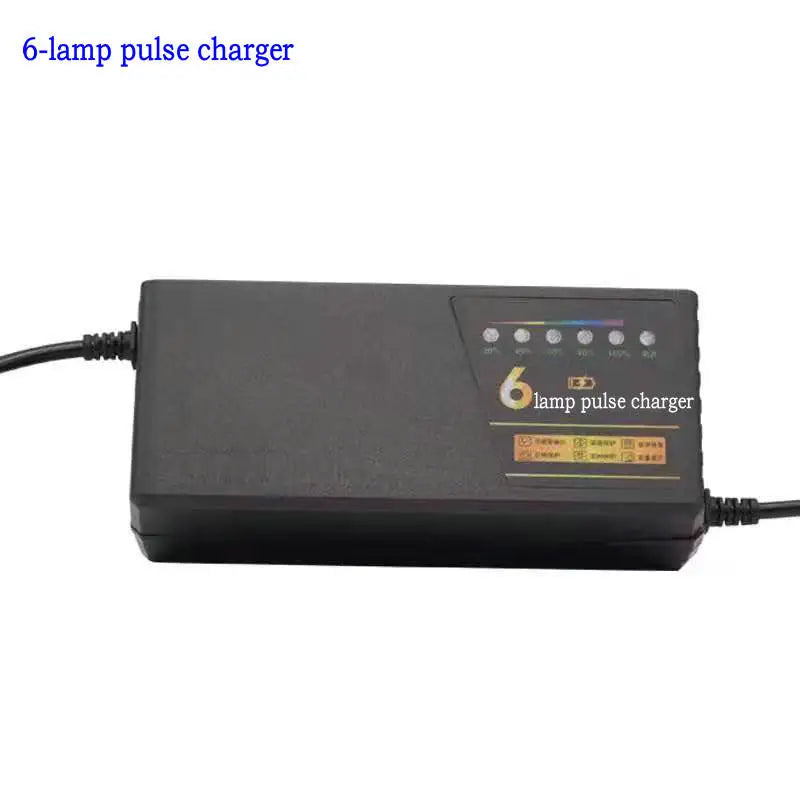 Automatic Shutdown Intelligent Electric BIKE Tricycle Charger With 6 Lights 60v48V72V84v12ah-50ah 1.8-2.8A for LEAD ACID BATTERY