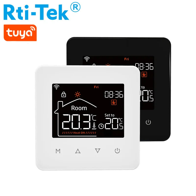 WiFi Smart 16A Programmable Thermostat with Colorful LCD Electric Heating Floor Heating Parts for Apartment Use
