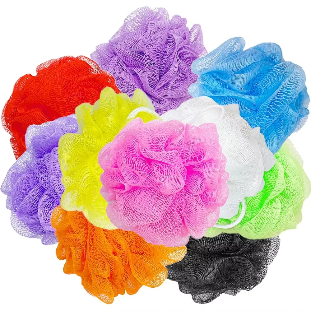 OEM ODM Color Wholesale for Scrubber Mesh Bath Sponge Shower Ball Exfoliating Nylon Bath Flower Bath Puff Shower Pouf
