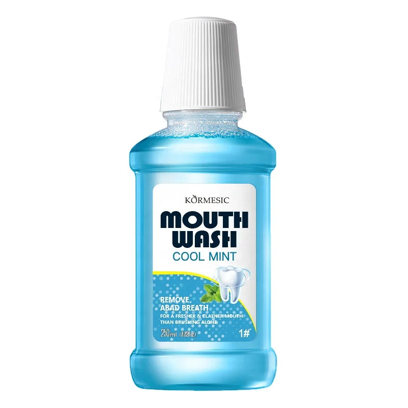 OEM ODM Hot Sales KORMESIC Lemon Oil Mint Peach Whitening Teeth Wash Cool Oral Care Deep Clean Mouthwash