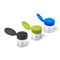 Salt Pepper Seasoning Spice Shaker Container 70ml PET with Plastic Black Flip Cap