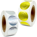 Custom Printed Cosmetic Logo Sticker Embossed Waterproof Self-Adhesive Round Stickers Stamp Finishing Model Number Roll Label