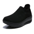 Women's New Solid Colour Mesh Breathable Sports Shoes Fashion Trend Thick Bottom Ladies Casual Shoes Comfortable Non-slip Shoes