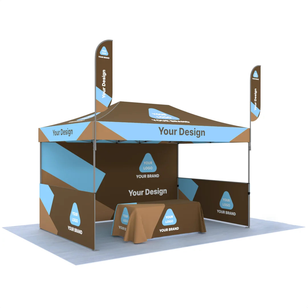 Heavy-Duty 10x20 Waterproof Fire Retardant UV-resistant Advertising Tent Easy Setup Foldable Pop-up Aluminum Alloy Frame Design