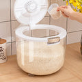 Airtight Rice Grain Cereals Dispenser Food Storage Container Bin for Kitchen Organization and Pantry Store