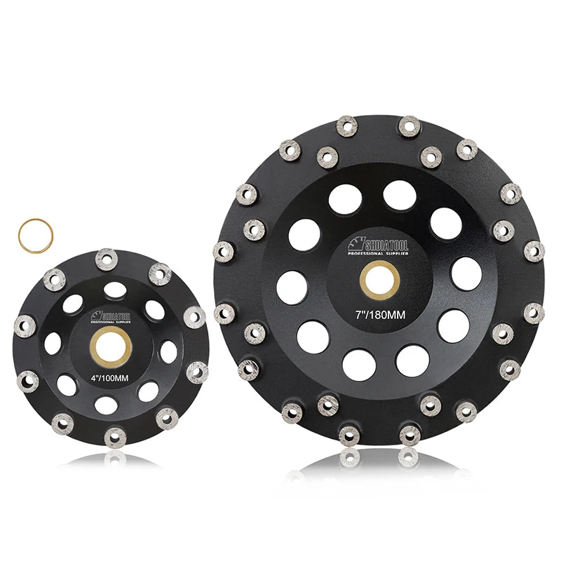 4-7inch Dots Segment Diamond Grinding Cup Wheel Abrasive Grinding Wheel Grinding Disc Abrasive Disc for Terrazzo Concrete Marble