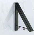 New Design Aluminum Single Double Triangular Folding Hanger Wall Mounted Clothes Rack for Hotel