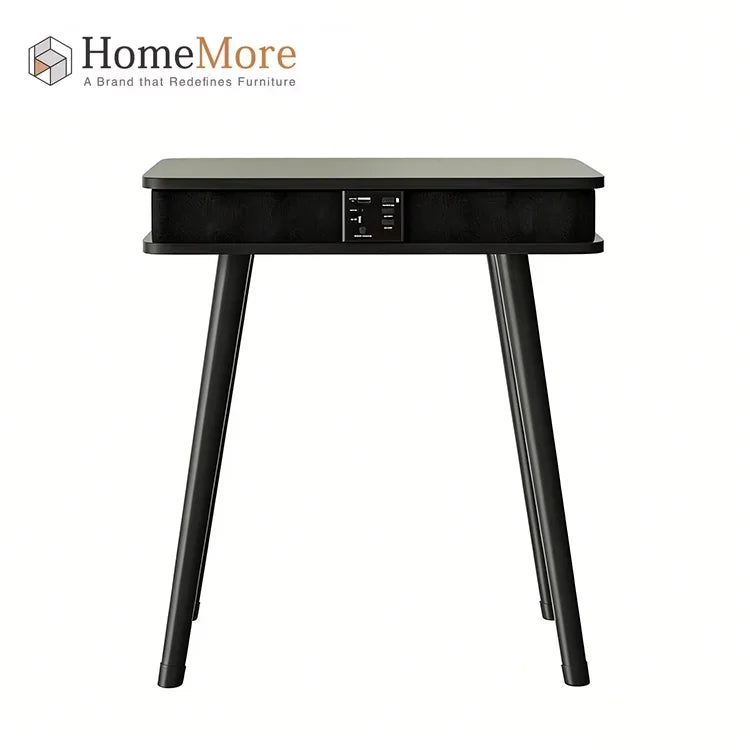 Modern Home Portable Studio square Wood Nodic Furniture Smart Side Table Speaker Coffee Table With Speaker and Usb Charger