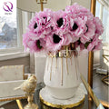 Factory  Manufacturer Gold Light Luxury Ceramic Vase for Home Decoration Desktop Ornaments