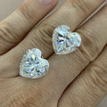 GRA Certificate Loose Moissanite D VVS 15x15 12 Cts VVS Moissanite Stone  Heart Cut SyntheticWhite Moissanite Price