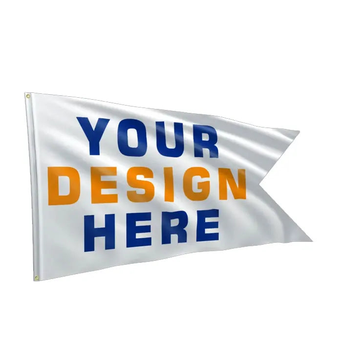 Best Quality Fast Delivery Custom Print Polyester Double Sided Boat Flags Custom Printing Fishing Burgee Flag for Boat
