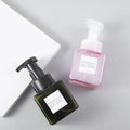 Low MOQ Foam Pump Bottle Black square 250 ml Plastic Bottles Foaming Facial Cleaner Bottle