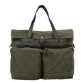 Retro Soft Batik Canvas Men's Business Briefcase 15.6 Inch Computer Bag Fashion Casual Handbag Shoulder Crossbody Bag