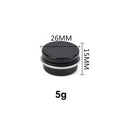 Custom logo 5ml 26*15mm Matte Black Mini Aluminum Jar 5g Tin Can Skincare Packaging Luxury Package Tin Box