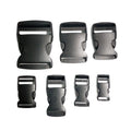 Various Sizes Including 15mm 20mm 25mm Wholesale Customized Square Black Plastic Backpack Buckles