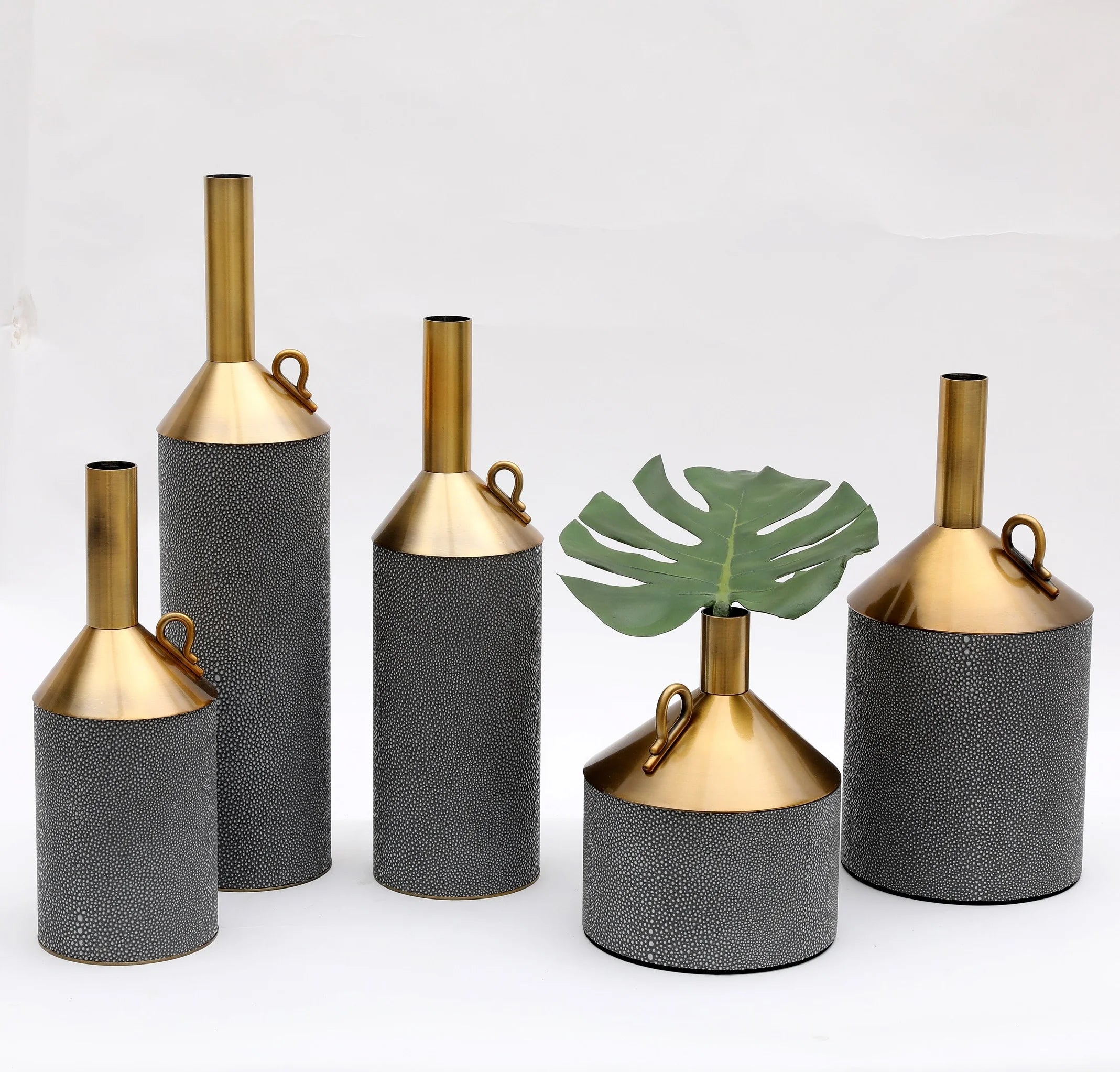 Eco-friendly Flower Vase Stainless Steel Brass Creative Living Room Dried Flower Home Decoration Vase