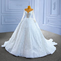 Jancember Rsm67382 Bride Wedding Dress Elegant and Luxurious White Bling Lace Backless Wedding Dress