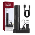 2025 New Premium Automatic Rechargeable Electric Wine Bottle Cork Stopper Corkscrew Can Opener Gift Set