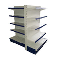 Custom Double-Sided Supermarket Shelf Metallic Supermarket Rack Display Equipment