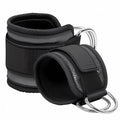 2024 Custom Logo Gym Cable Machine Kickback Cuff Attachment Adjustable Nylon Ankle Weight Straps for Exercise Protection