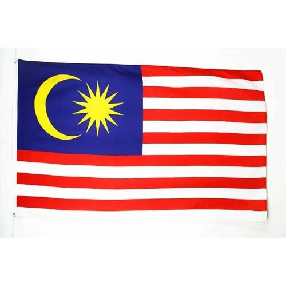 BOLISI 3x5ft Waterproof Polyester Double Sided Screen Printing Malaysia Country Flag