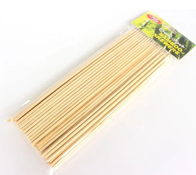 Wholesale Factory Price Disposable BBQ Sticks for Food 3.0mm*25cm Bamboo Round Sticks