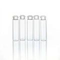 Small 2ml 2.5ml Refillable Glass Vial Flat Shape Portable Perfume Pump Sprayer Screw Cap Screen Printing Surface Black White