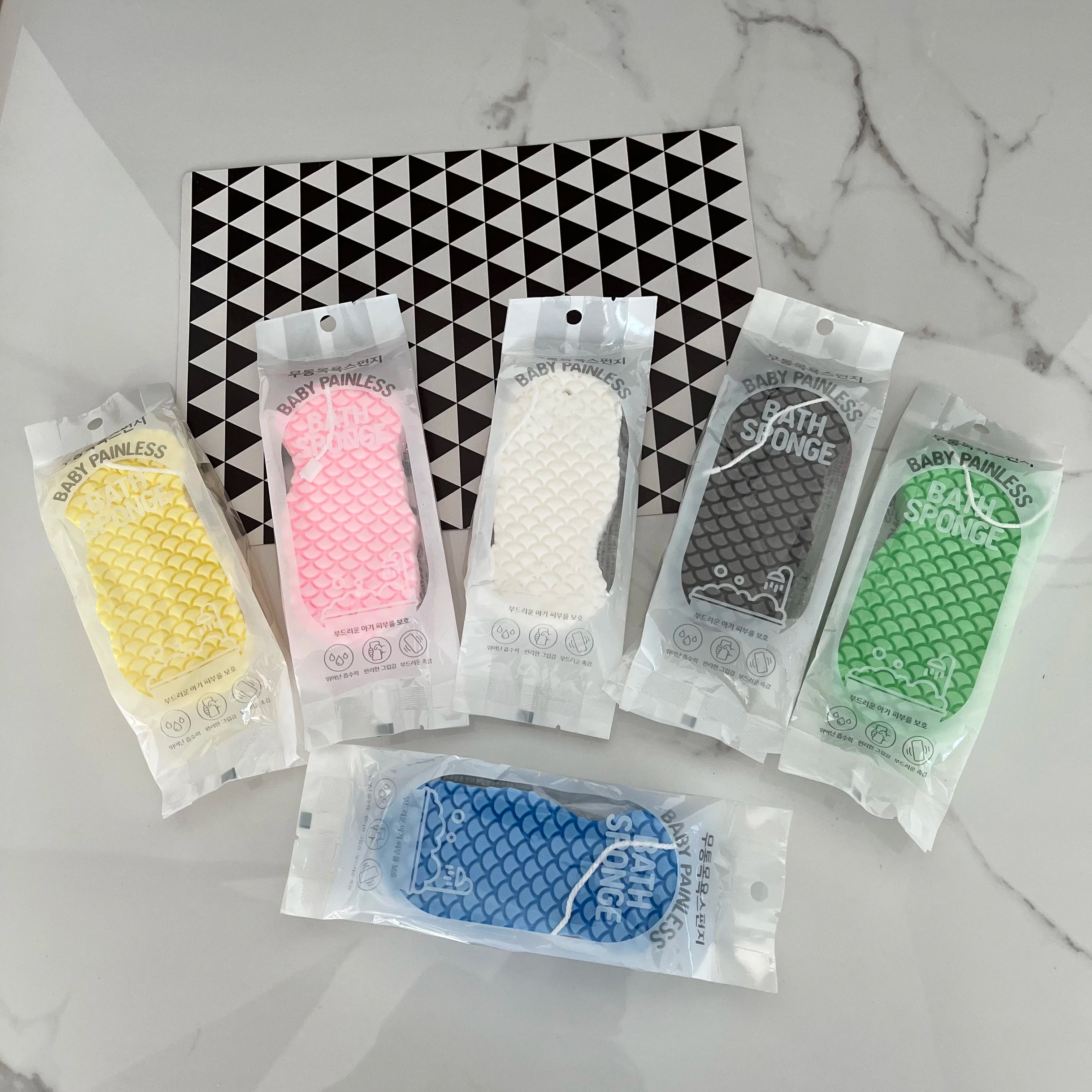 Colorful Soft Baby Bath Shower Natural Gentle Cleaning Body Massage Bath Scrub Exfoliating Sponge Beauty Skin Care Sponge