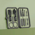 Best Selling 7-Piece Stainless Steel Nail Clippers Manicure Set Tweezers Nail File Durable Professional Nail Care Tools Travel